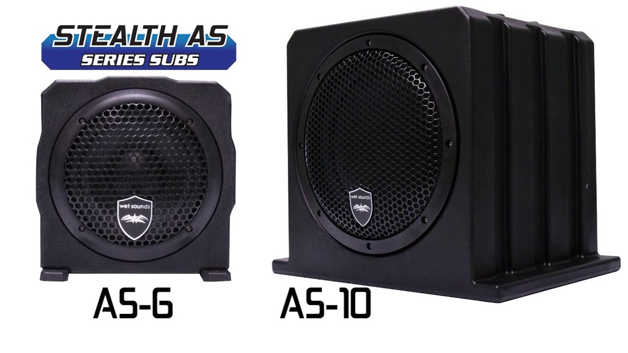 Wet Sounds AS 6 AS 10 Active SubWoofer Enclosures
