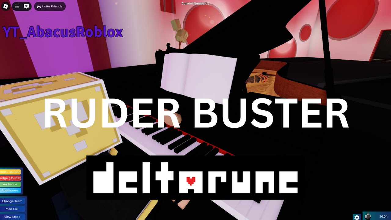 Ruder Buster // Deltarune PIANO Roblox Got Talent [SHEETS]