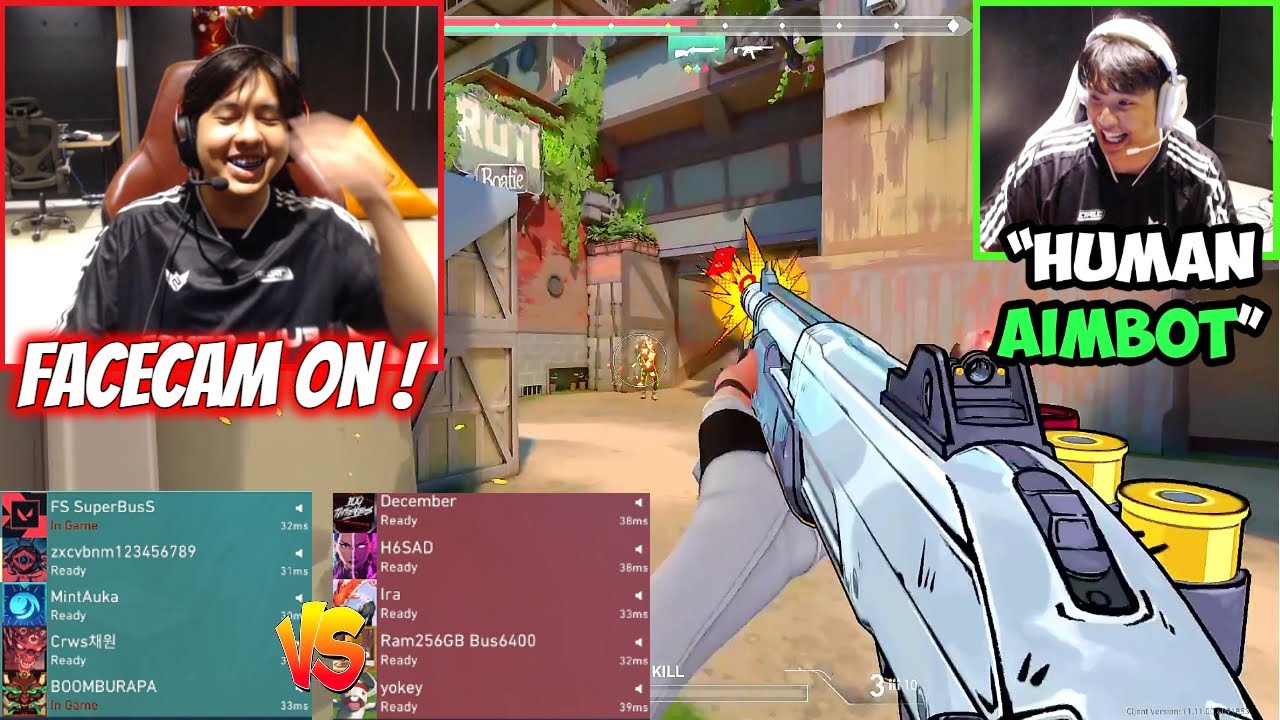 FS Primmie Facecam On With FS Crws, FS Superbuss, Boomburapa & Enjoying Custom Games in Valorant