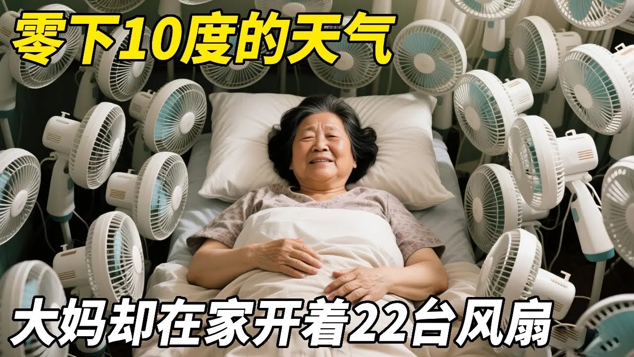 零下10度的天气，大妈却开着22台风扇，还说不吹就会死！【悦贝电影】