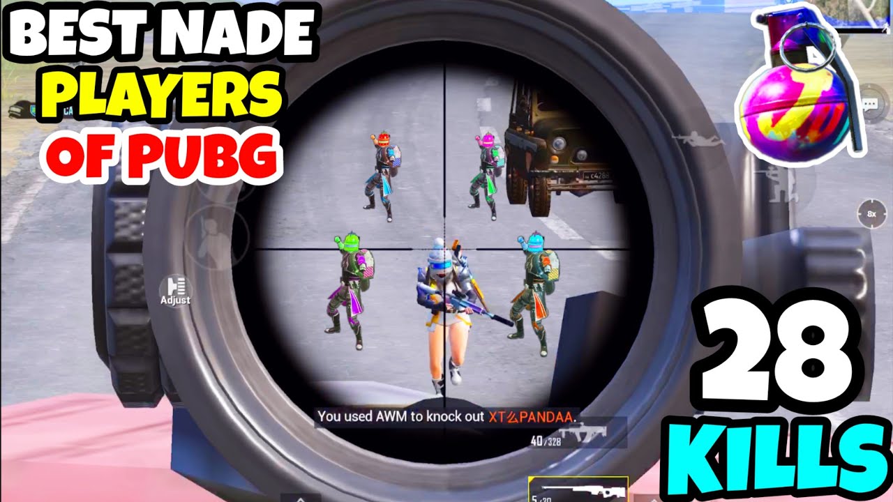 The Most DANGEROUS Nade-Gods in The History of PUBG Mobile • (28 KILLS) • PUBGM (HINDI)