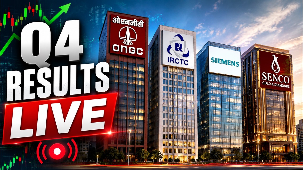 Q4 Results LIVE: ONGC, IRCTC, Siemens, Senco Gold | Q4 Analysis LIVE