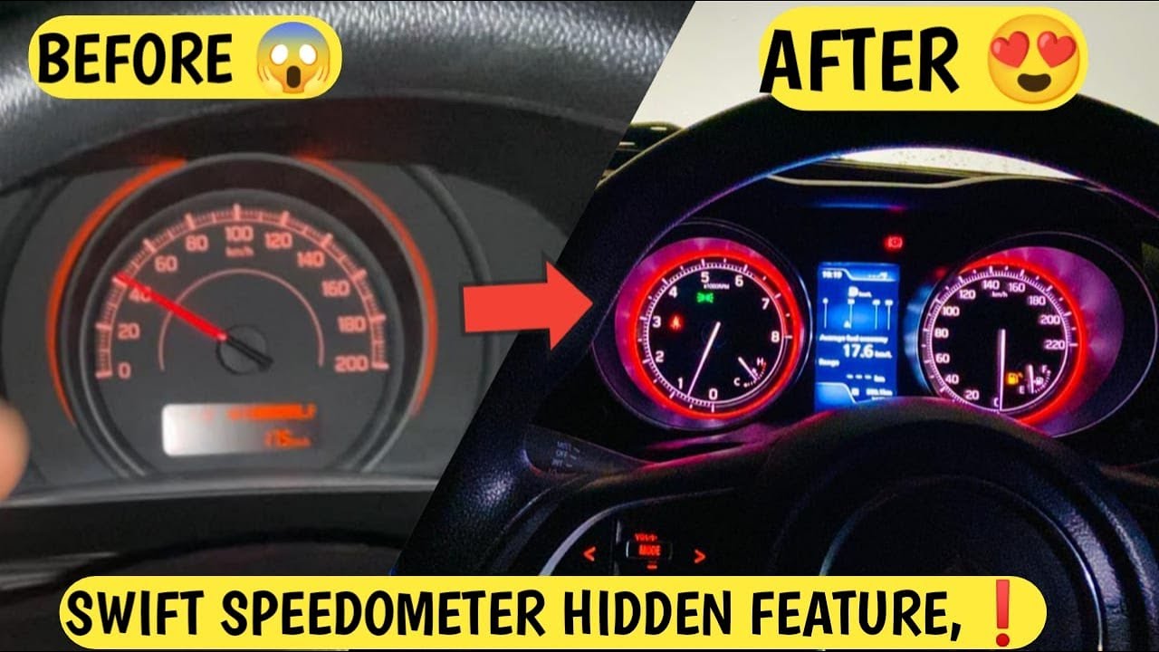 SWIFT SPEEDOMETER ME आई PROBLEM ❗️SWIFT SPEEDOMETER HIDDEN FEATURES 🔥 SWIFT BASE TO TOP 2021