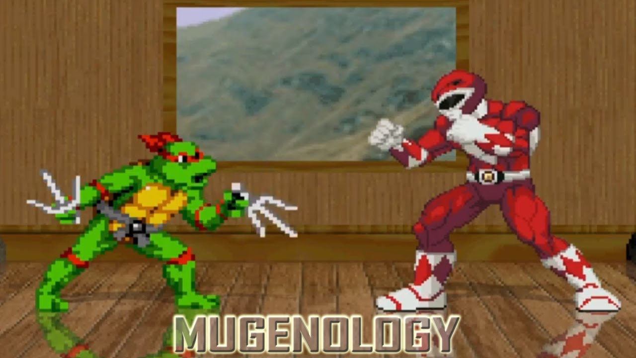 Raphael vs Red Ranger (MMPR) - TMNT vs Mighty Morphin Power Rangers - MUGEN Multiverse