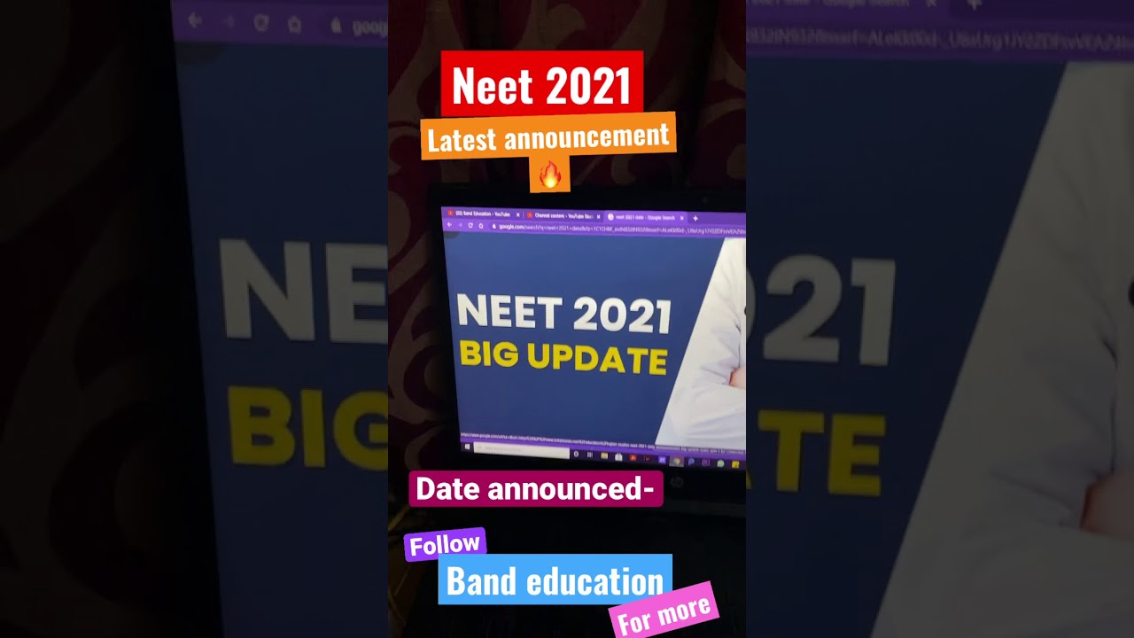 Neet 2021 official date|neet 2021|crack neet 2021|neet latest mews|band education|