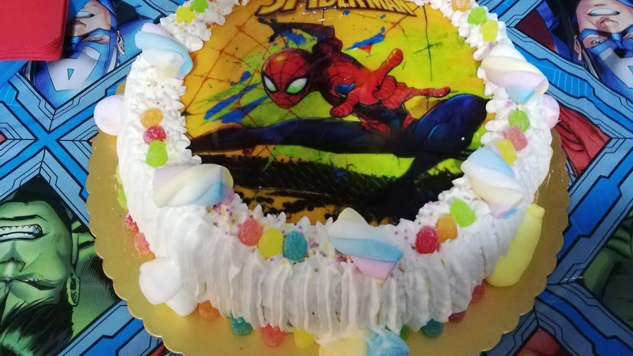TORTA SPIDERMAN PER COMPLEANNO #spiderman #torta