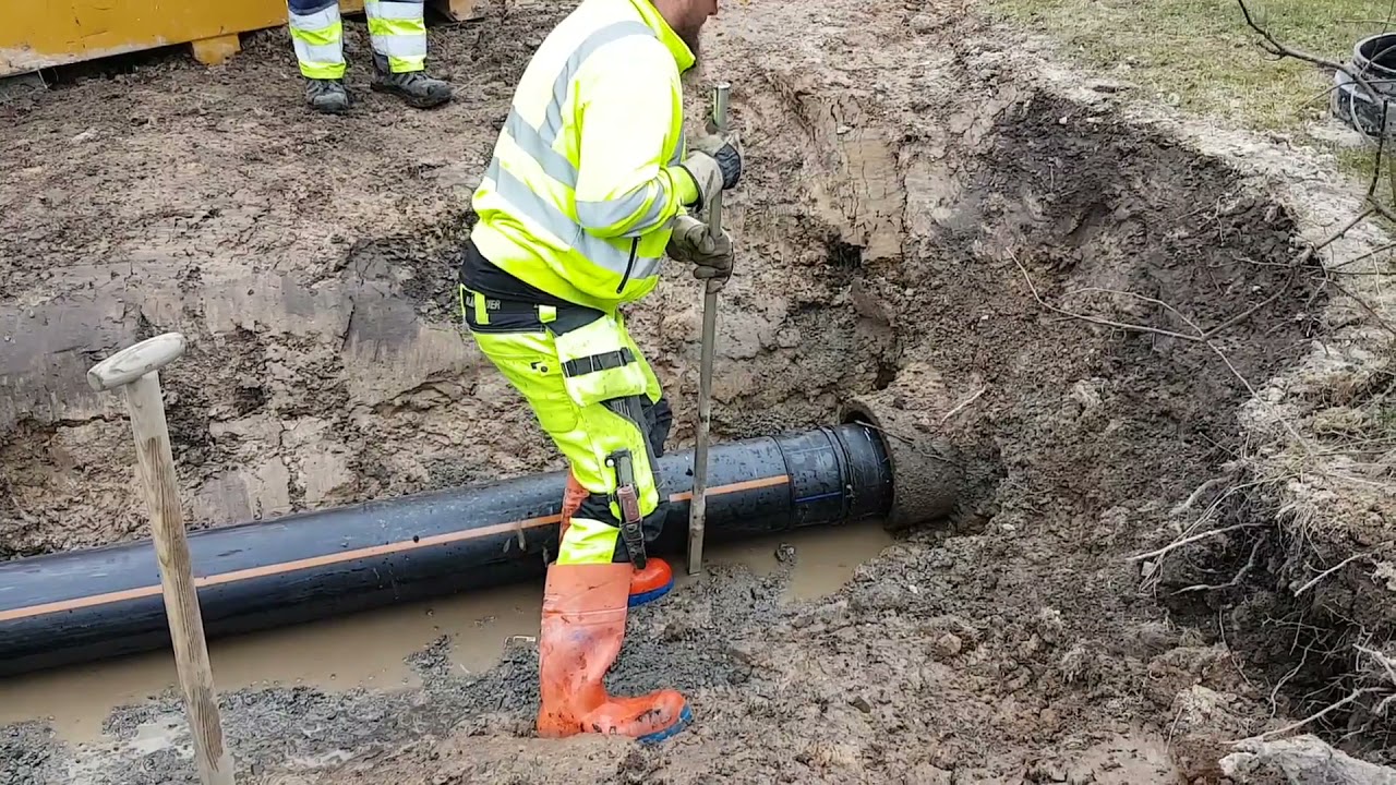 Relining av dagvattenledning på Hagforsvägen