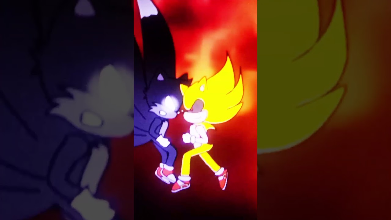 Tails in six tails Form Vs Sonic.EXE Edit The Goated Fox #Tails #Sega #Al Nacer