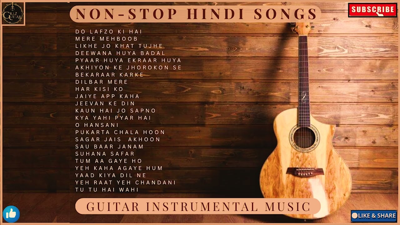 Evergreen Hindi Songs Instrumental #guitar #music #india #hindisong #hindi #bollywood #oldsong