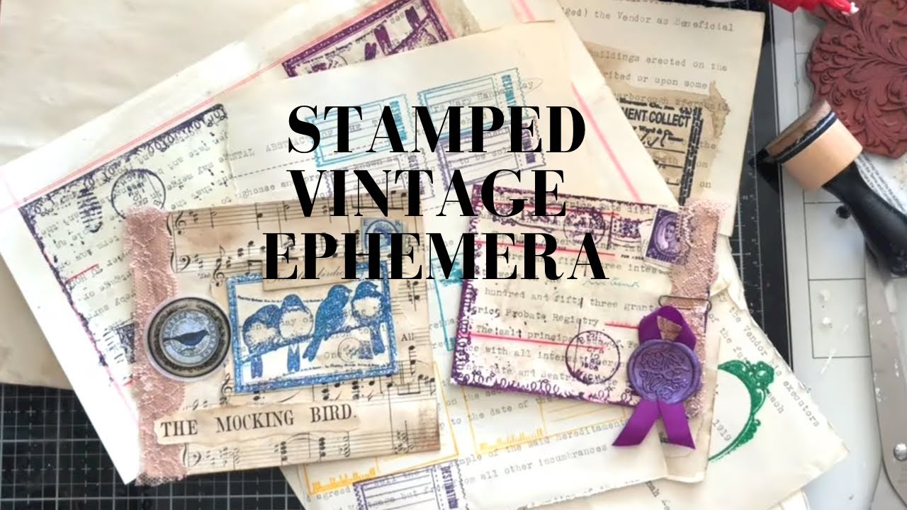 Stamped Vintage Ephemera