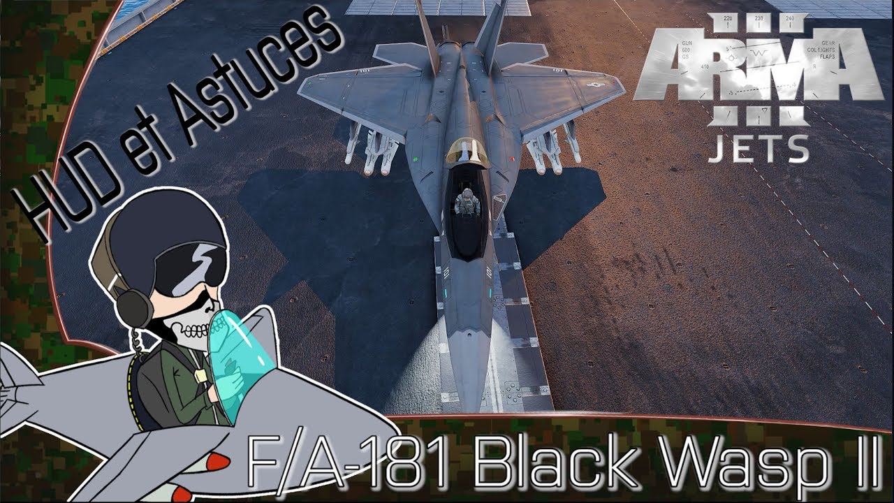 F/A-181 Black Wasp II HUD ARMA 3 JETS DLC