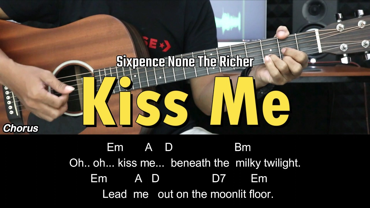 Kiss Me - Sixpence None The Richer | EASY Guitar Tutorial with Chords / Lyrics - Guitar Lessons