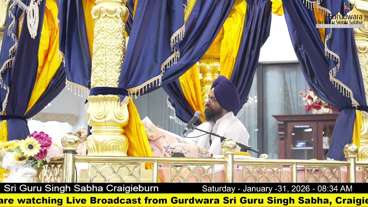 Live from Gurdwara Sri Guru Singh Sabha Craigieburn (Australia)
