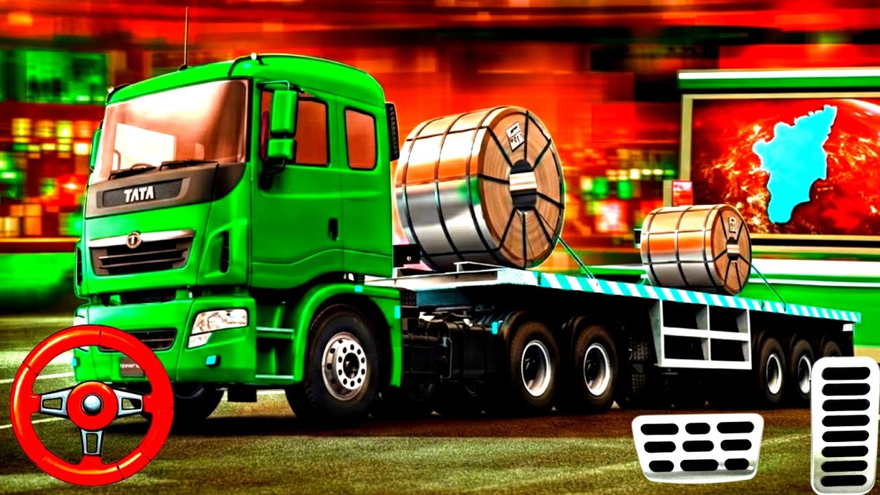 Drive Heavy Dumper Truck 🚛 | Fully Loaded Sand Transport Gameplay 🔥#truck #games #gaming #gameplay