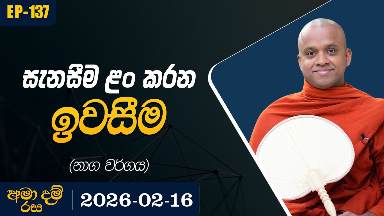 137 . සැනසීම ළං කරන ඉවසීම ( නාග වර්ගය ) | අමා දම් රස | 2026-02-16