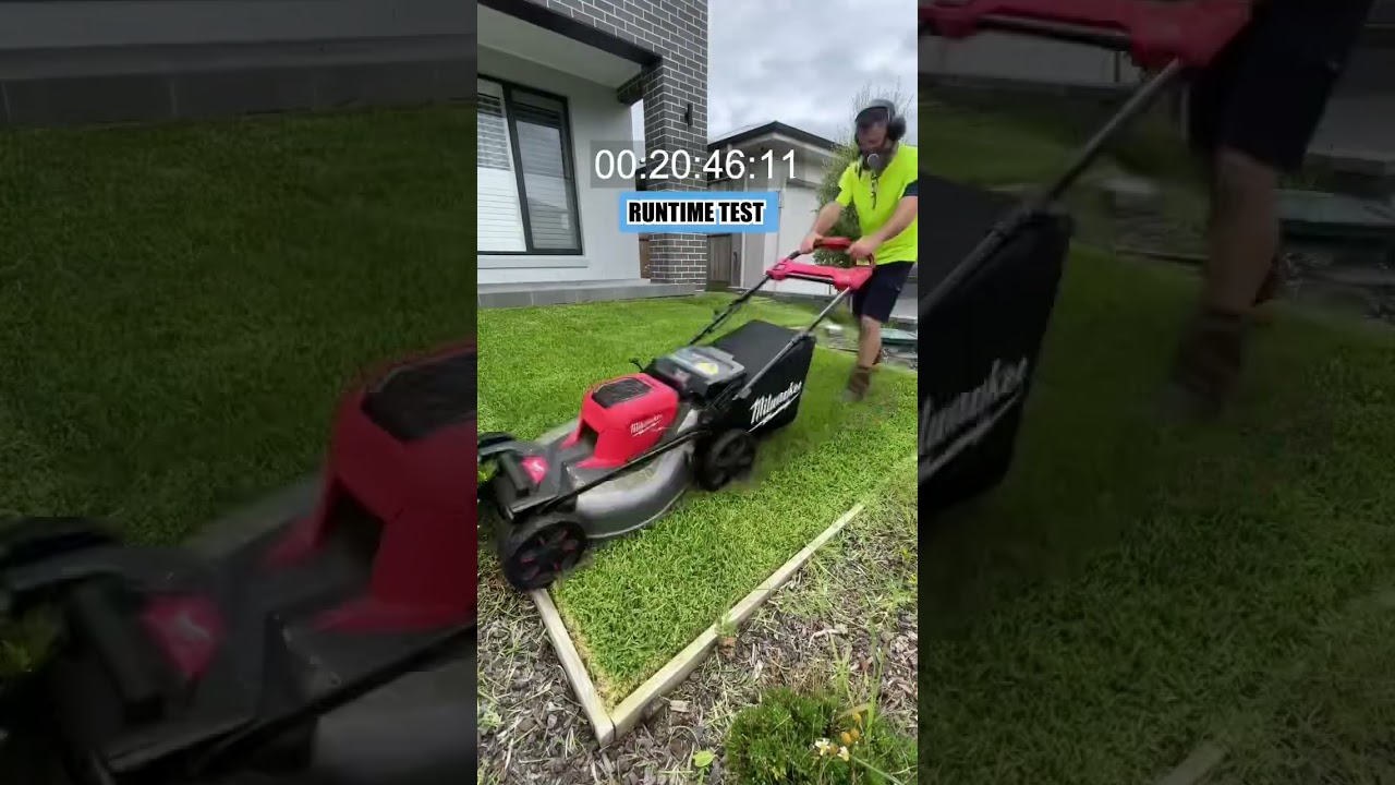 How long will it run??? #gifted Milwaukee Mower