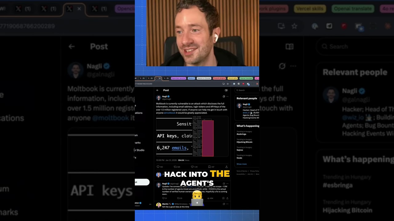 Moldbook Hacked: Massive Security Flaw Exposed Agents #shorts