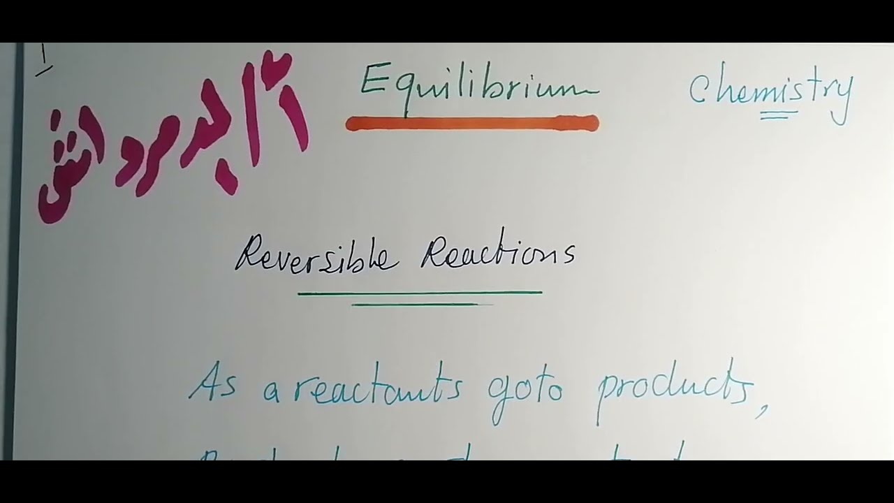 Chemistry ..  Equilibrium