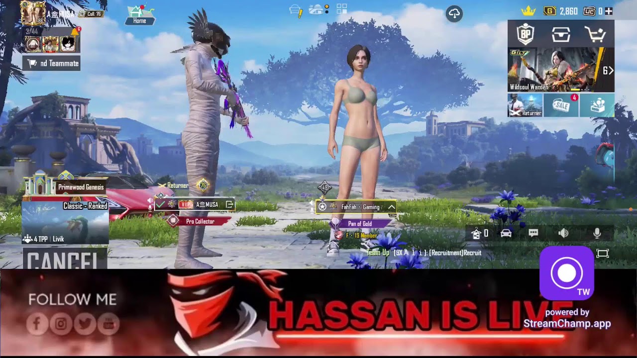🔴PUBG MOBILE LIVE CUSTOM ROOMS AND WOW ROOMS DAILY [HASSAN IS LIVE]