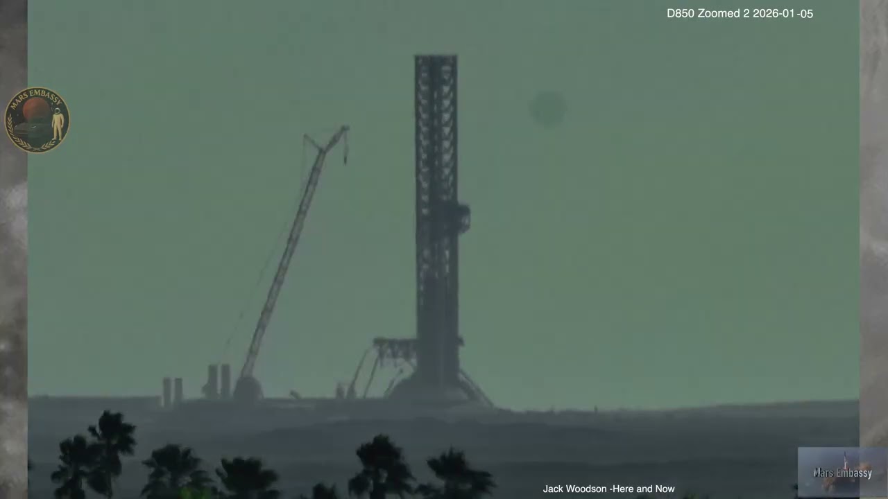 Monthly Time Lapse D850 2026-01 SpaceX Starship Starbase TX