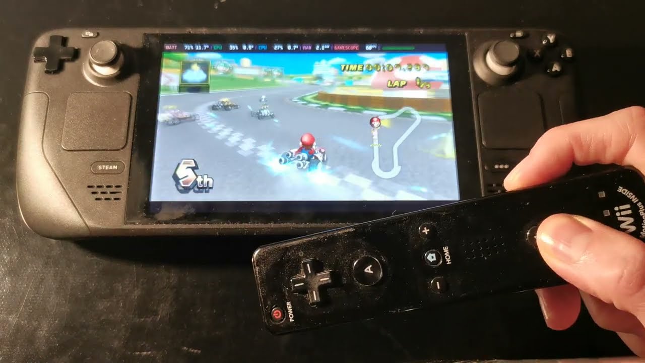 Wiimote on Steam Deck test/demonstration