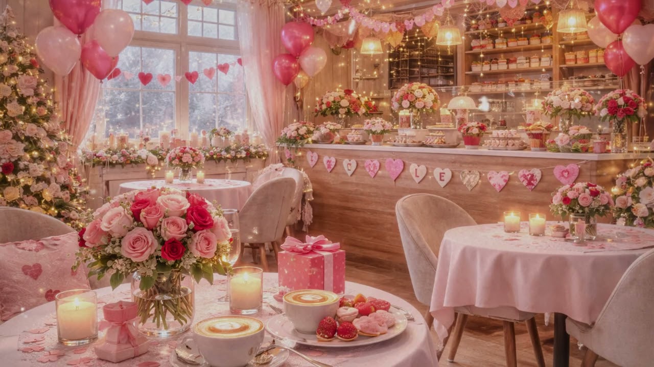 Romantic Valentine’s Jazz Night 💕 Cozy Love Ambience for Relax, Dinner & Late Evening (3 HOURS)