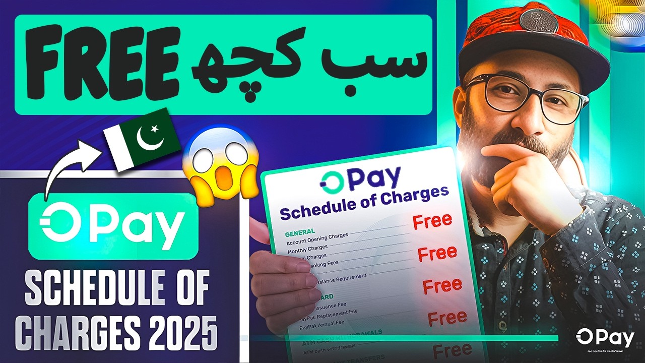 🤔Opay Schedule of Charges in 2025 -🏧FREE ATM Withdrawals - No Fees?  - OPay Debit Card in Pakistan