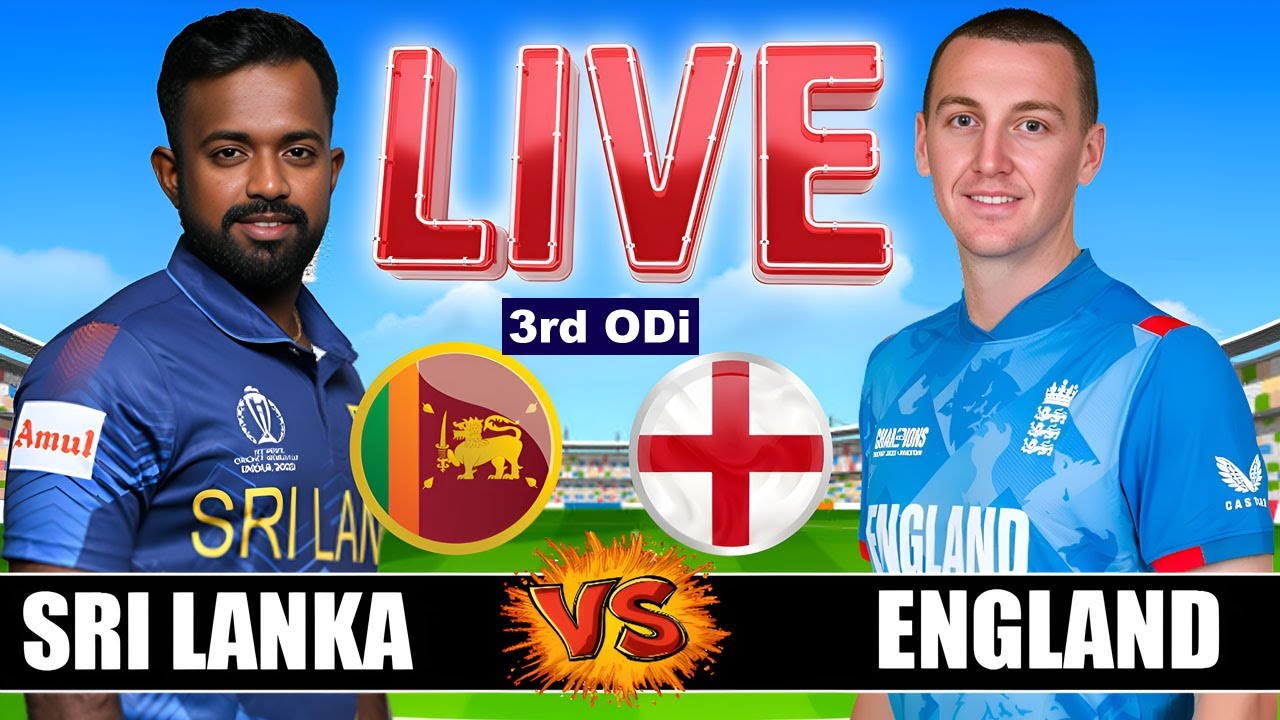 Live ENG vs SL Match Score | Live Cricket Match Today| ENG vs SL live 3rd odi 2nd inn last 5 ove