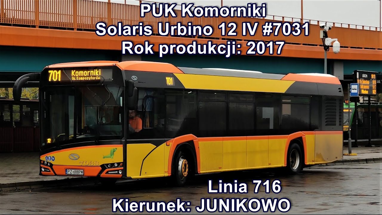 PUK Komorniki - Linia 716, Solaris Urbino 12 IV #7031