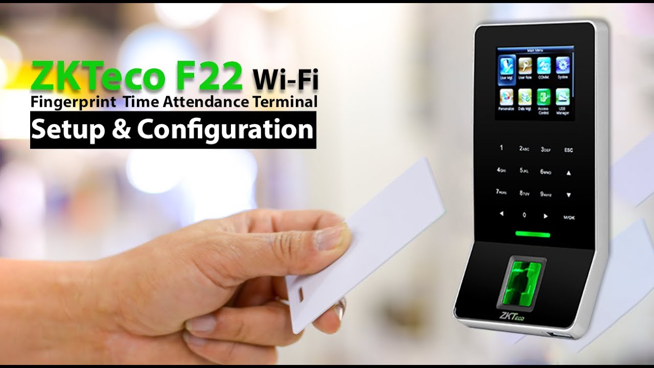 How To Configuration ZKTeco F22 Time Attendance Device | ZKTeco F22 Setup Guide | ZKTeco biometric
