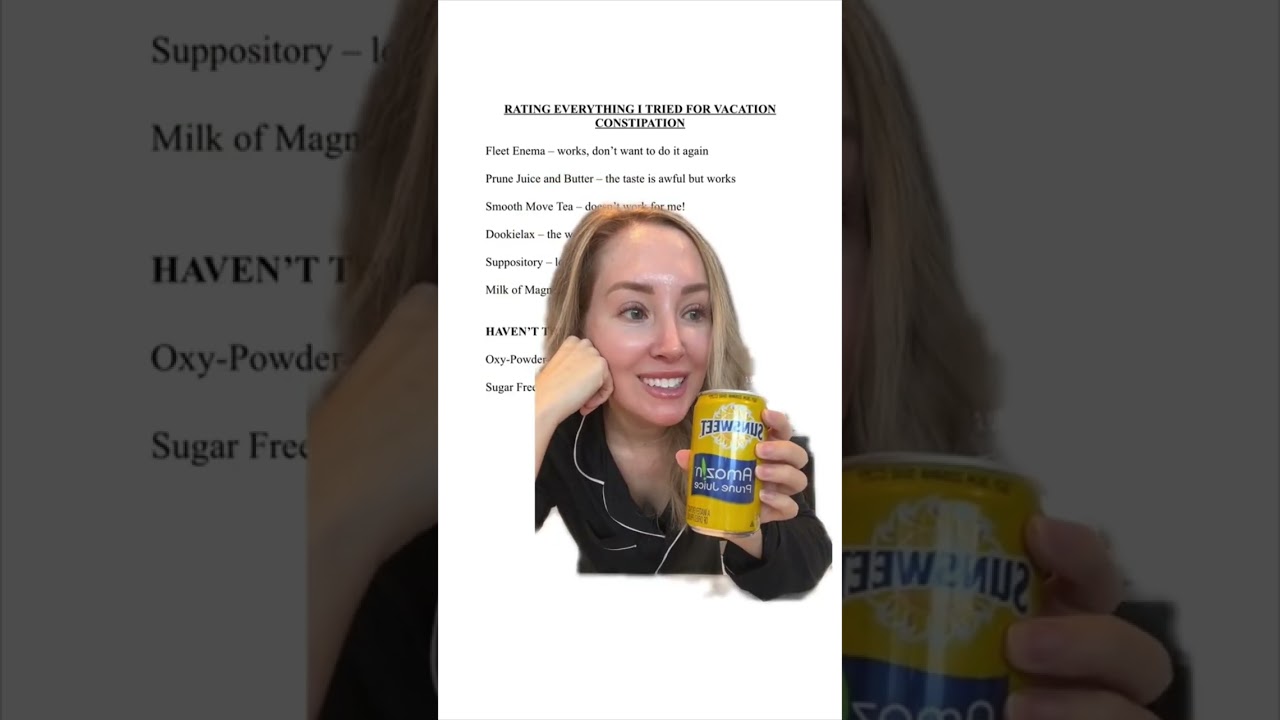 What I Tried for Vacation Constipation