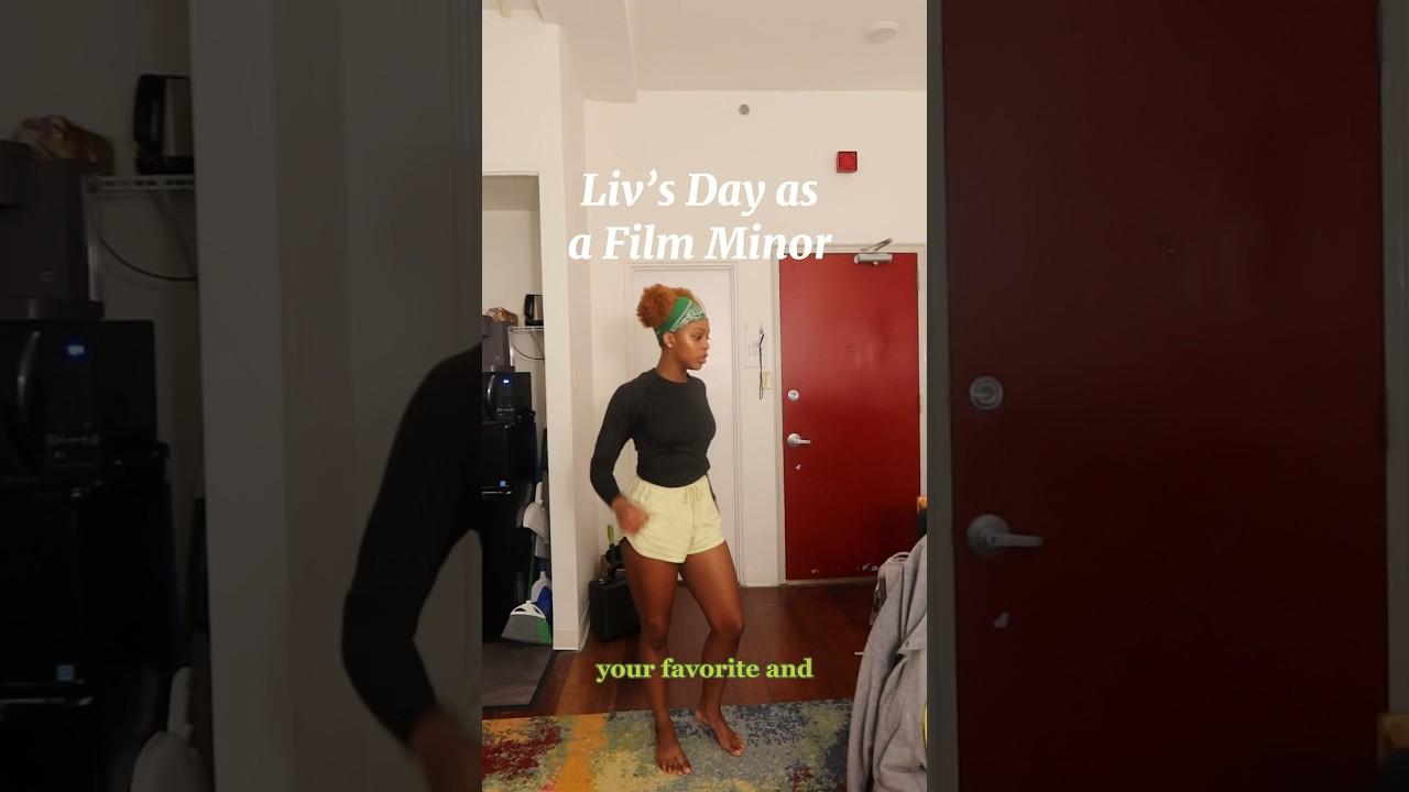 DAY AS A FILM MINOR #filmminor #filmstudent #artschool #videoproduction