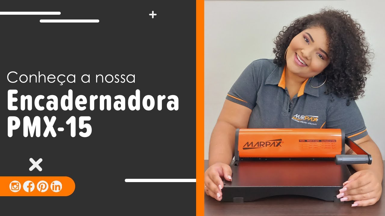 Detalhes da Encadernadora de Espiral furo Redondo PMX-15 | Marpax