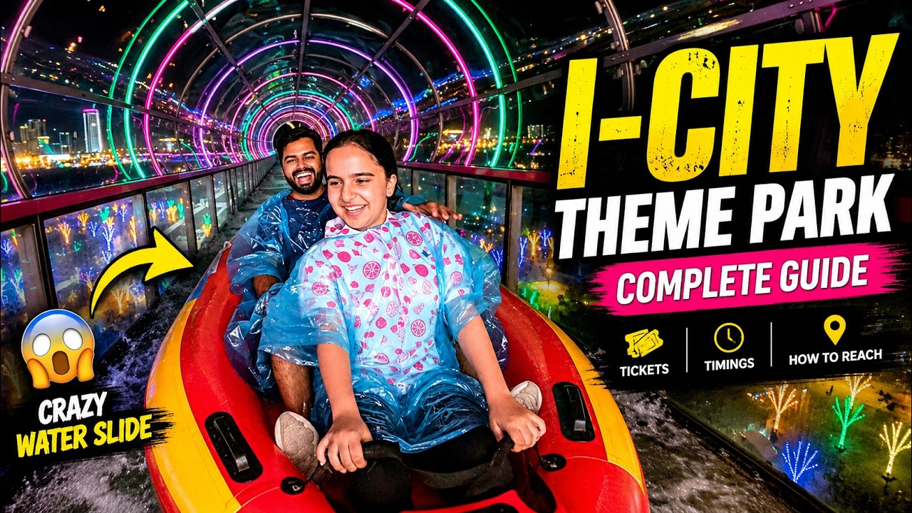 I-City Theme Park Malaysia 🎢 | Glass Water Slide, Zones & Full Experience | Complete Guide in  Hindi