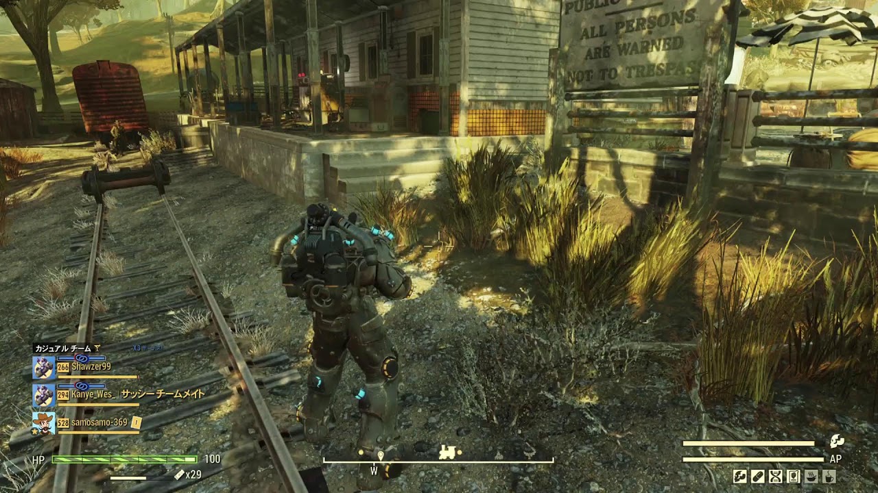 PS版Fallout76(非1stサブアカウント) - 防具整えてデイリーチャレンジ。