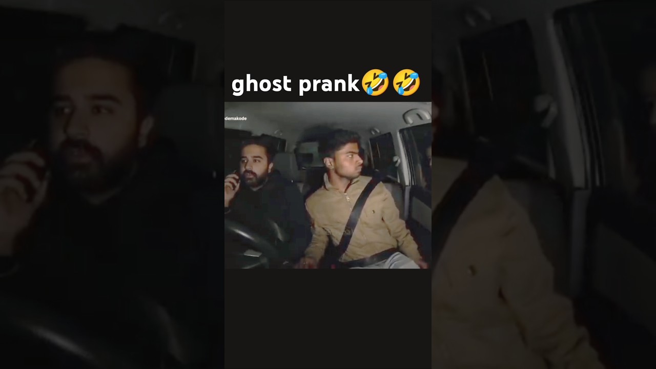 ghost prank in car 🤣🤣/prank in car /prank video prat_6 #ghost #ghostprank #ghostprankincar