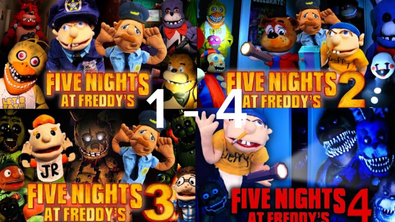 Full SML Fnaf Series Parts 1 - 4