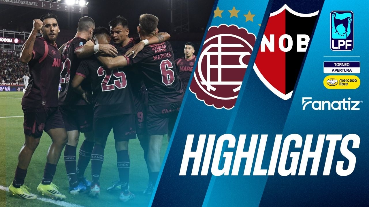 Lanus 5 vs. 0 Newell's Old Boys - Game Highlights |  #TorneoApertura2026