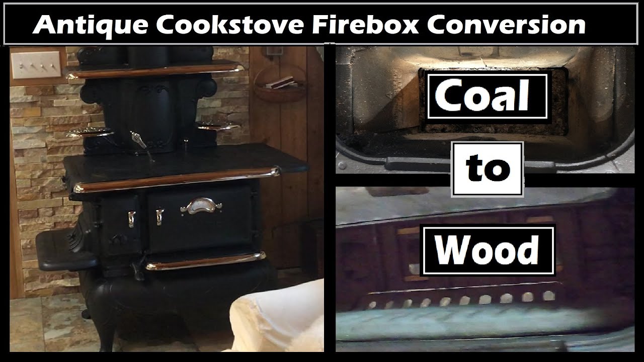 Antique Cookstove Firebox Conversion - 1910 Glenwood 207 F Cookstove converted from Coal to Wood