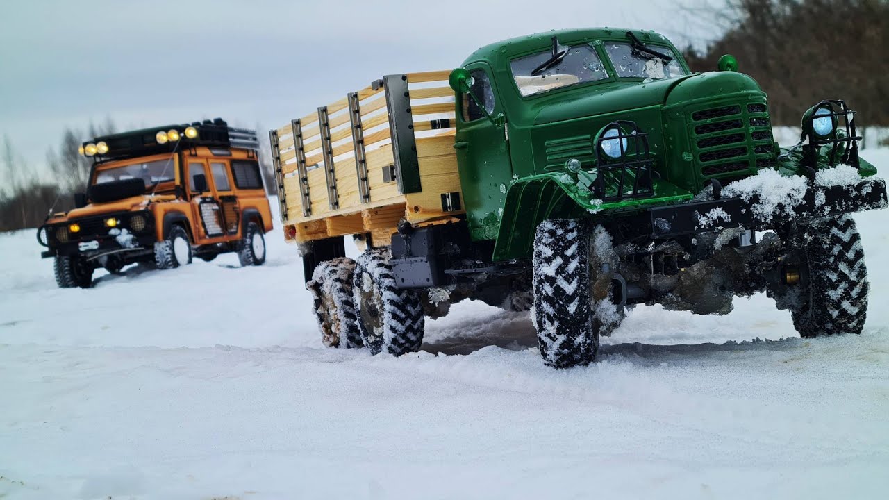 В ШОКЕ как он едет! ... ЗИС 151 на зимнем бездорожье. Kingkong RC OFFroad 6x6