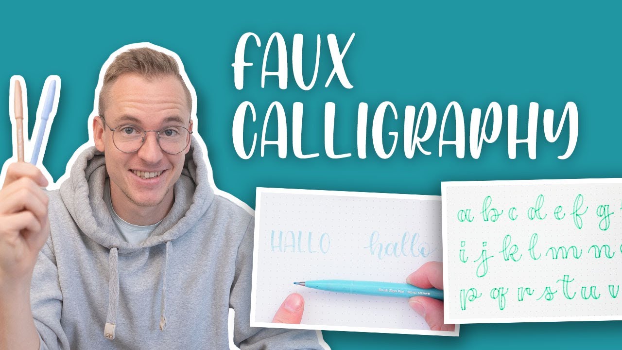 Faux Calligraphy: Lerne die GENIALE Technik und vermeide DIE typischen Fehler