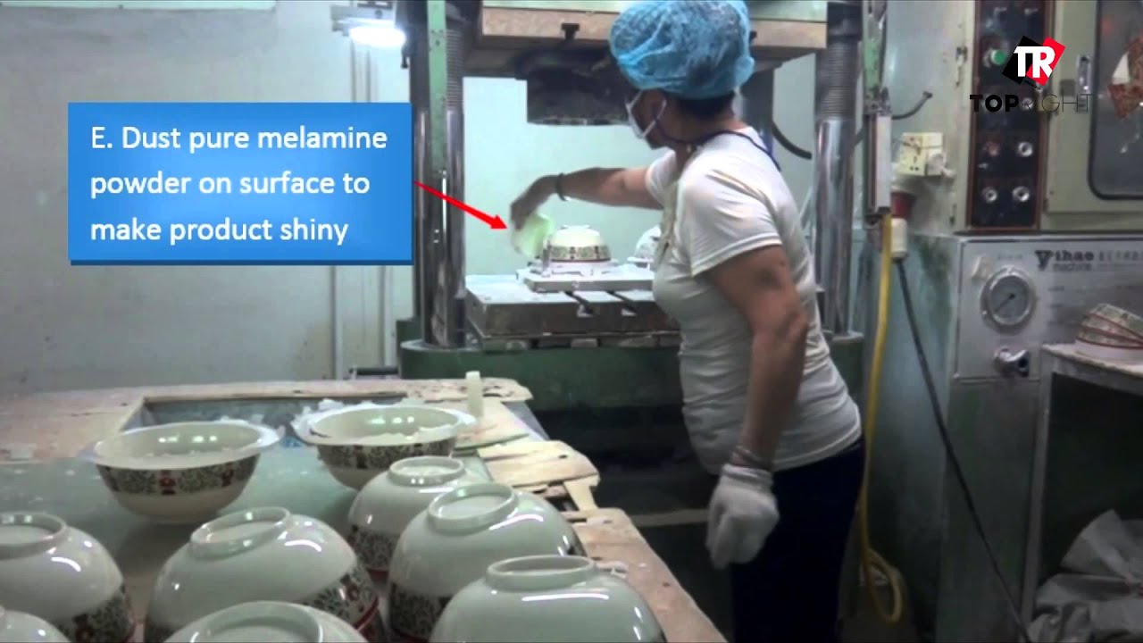 Top Right   Production proccess of melamine wares