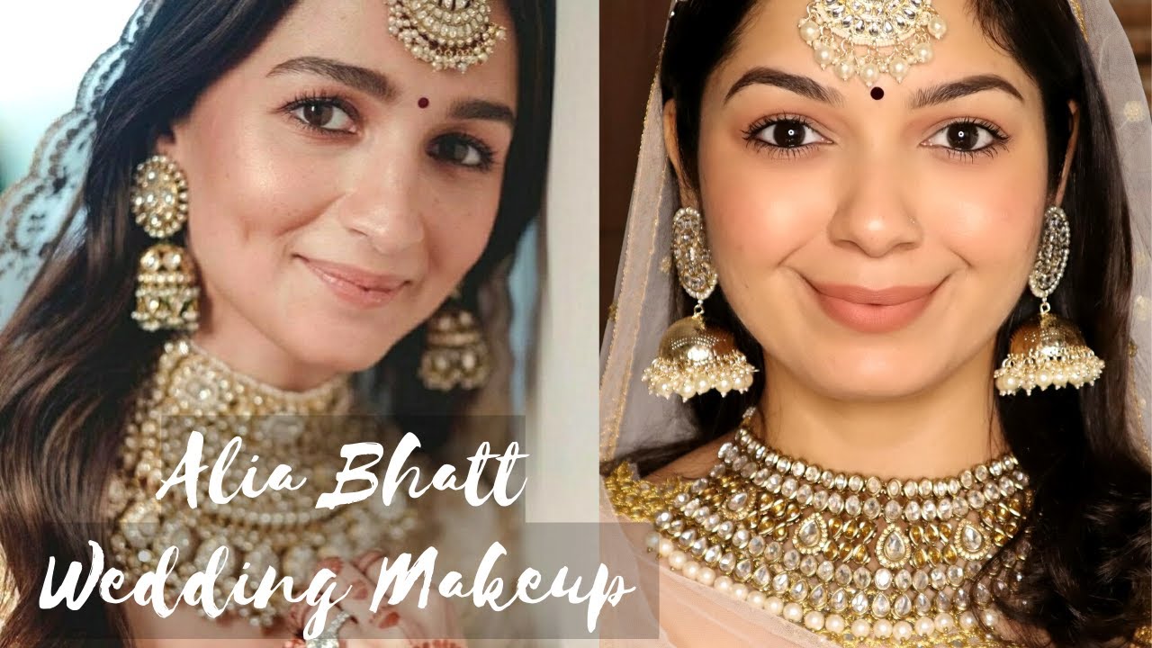 RECREATING ALIA BHATT'S MINIMAL WEDDING MAKEUP LOOK | RADIANT SKIN | Ft. 24K GOLD RANGE FROM PILGRIM