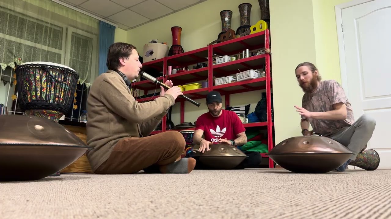 Jam with friends 🎶 handpan | flute | djambe 