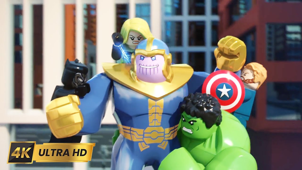 LEGO Marvel Super Heroes: Black Panther (2018) Movie Clip - Thanos Fight Scene HD