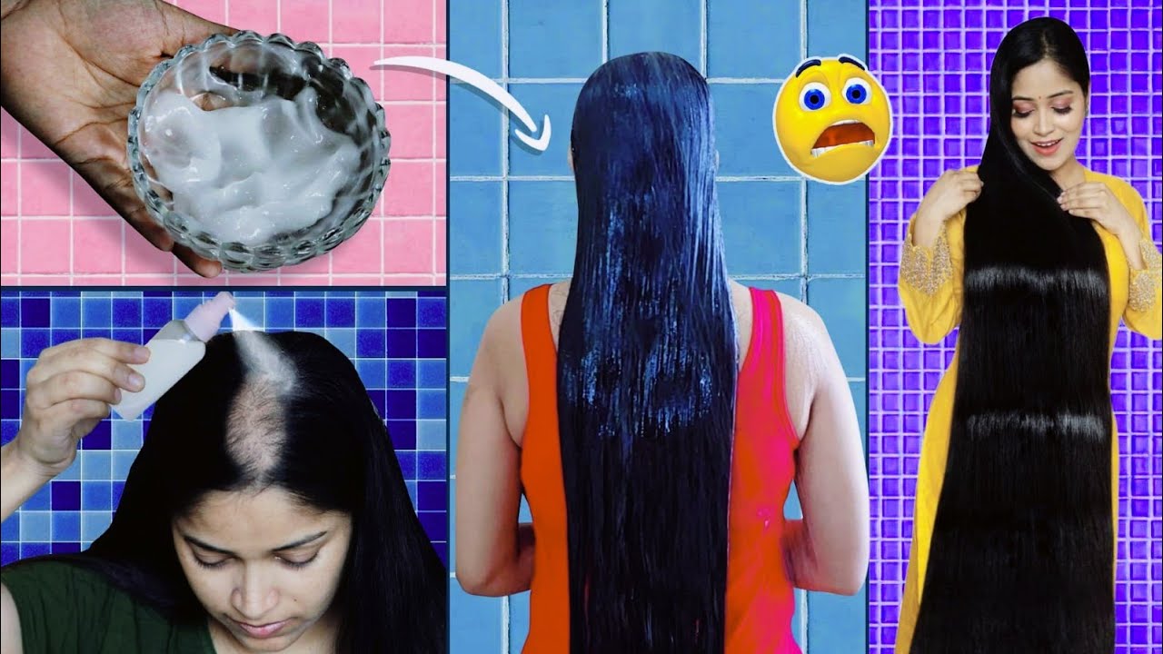 😱I Applied Ricewater on my Bald Scalp & Got Massive Hairgrowth नहाने से पहले एक बार  बालो मे लगा लो