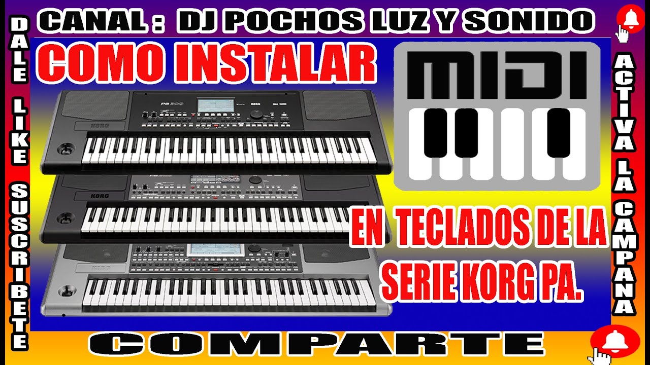 COMO CARGAR MIDIS EN  KORG PA300