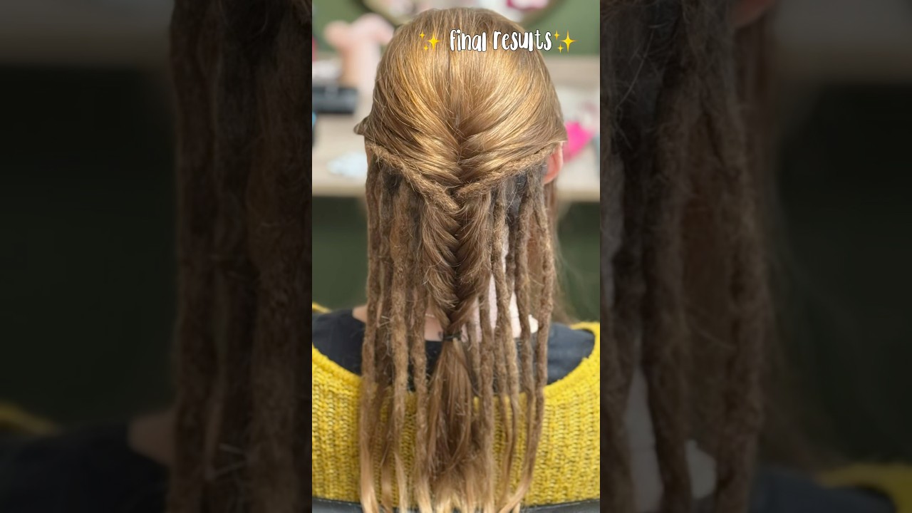 Baby dreads 🥹 #dreadshop #reallocs #hairstyles #maintenance