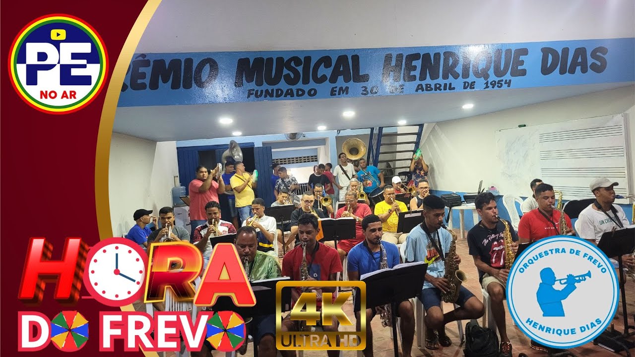 FREVO DO GALO - FREVO CANÇÃO - ENSAIO DA ORQUESTRA HENRIQUE DIAS HORA DO FREVO PE NO AR  OLINDA 2023