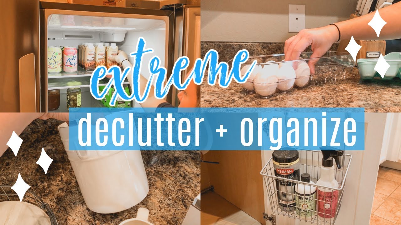 KITCHEN DECLUTTER AND ORGANIZE 2020 / EXTREME DECLUTTERING + ORGANIZING / SATISFYING BEFORE + AFTER